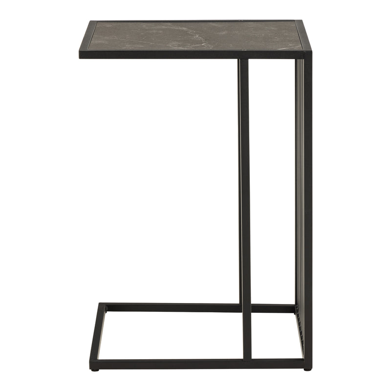 Strington Tall Side Table in Black — side angle