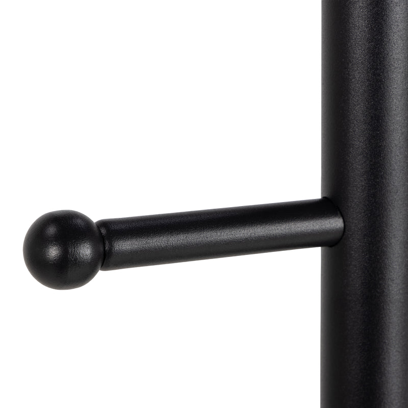 Aspen Coat Hanger, Frame and Base in Matt black — alternative angle
