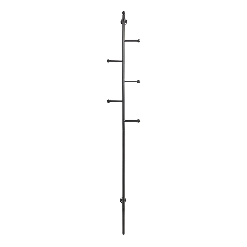 Aspen Coat Hanger in Black — side angle
