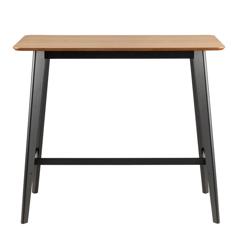 Roxby Bar Table Included 2 Roxby Bar Stool, Black and Oak — detail view