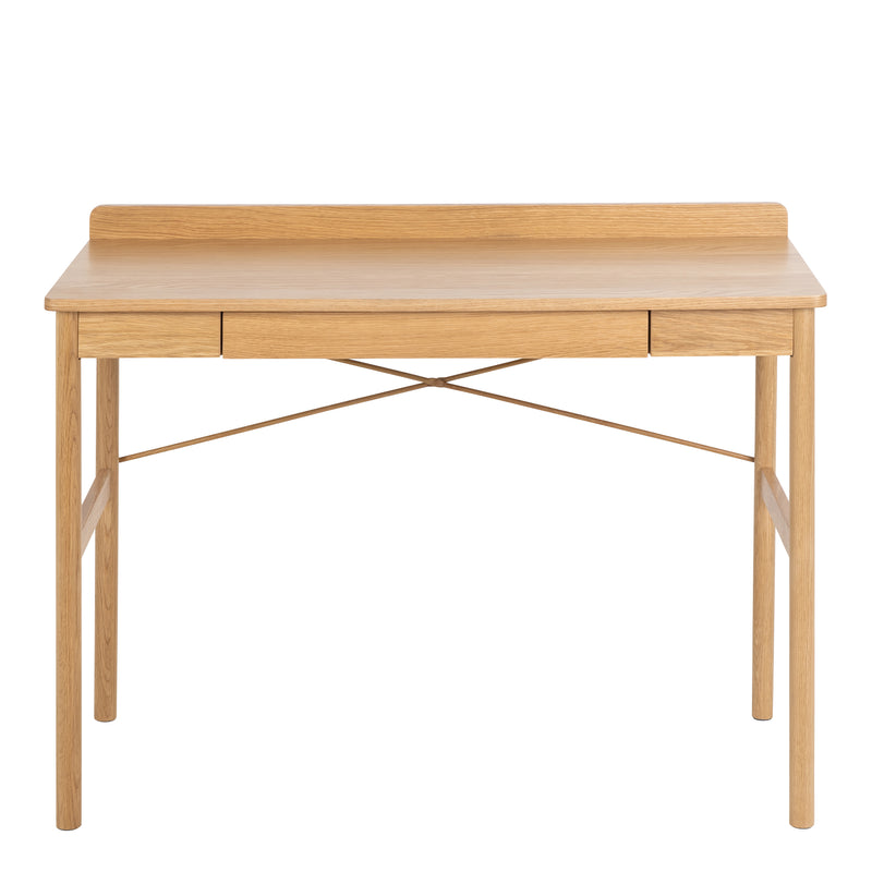 Paul Office Desk in Oak — side angle