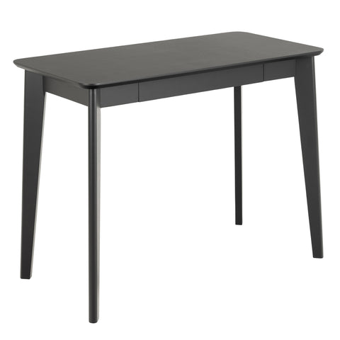 Roxby Office Desk in Black — front view
