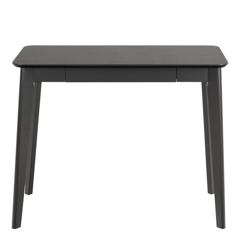 Roxby Office Desk in Black — side angle