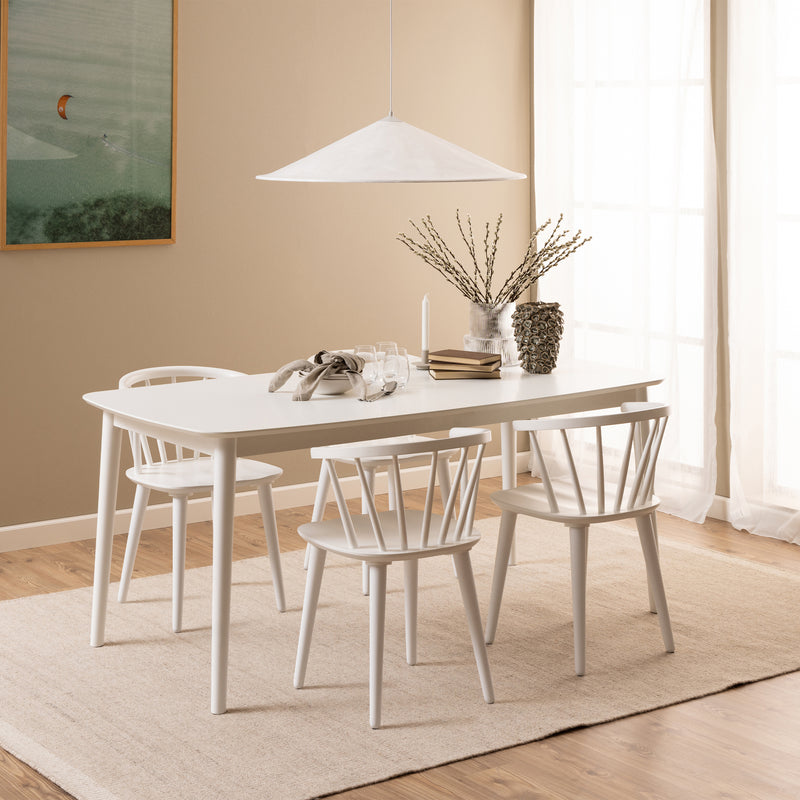 Ida Dining Chair in White Set of 2 — alternative angle