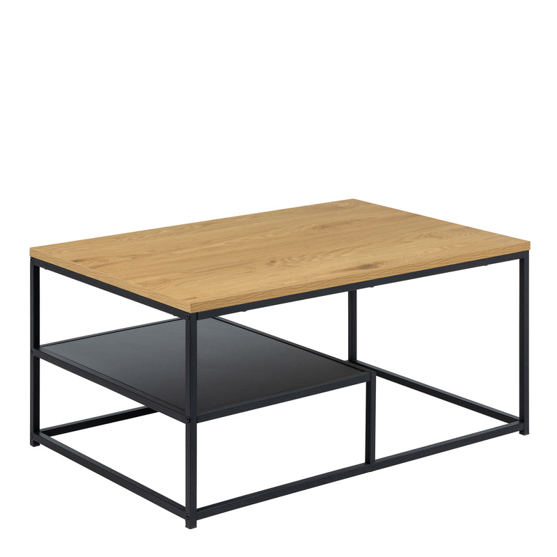 Gila Coffee Table with Open Shelf in Oak — front view