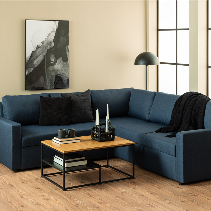 Gila Coffee Table with Open Shelf in Oak — alternative angle
