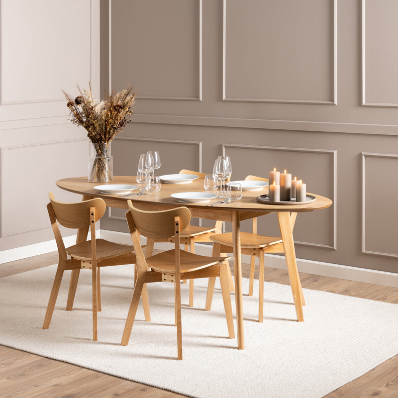Roxby Dining Chairs in Oak Set of 2 — alternative angle