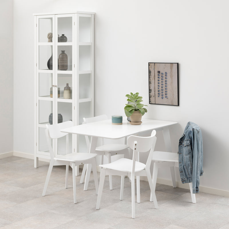 Roxby Dining Chair in White Set of 2 — alternative angle
