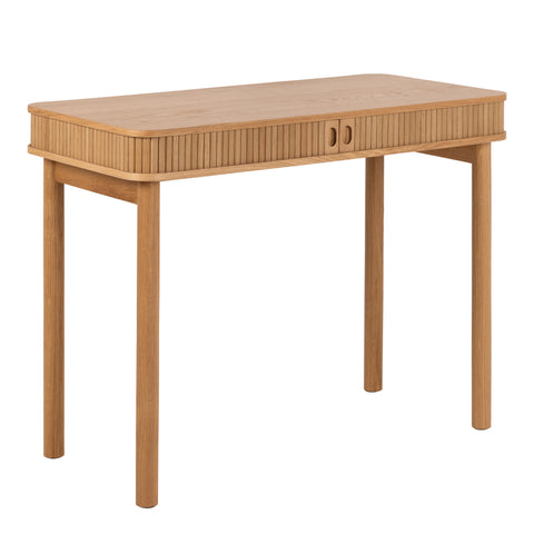 Langley Office Desk in Oak — front view