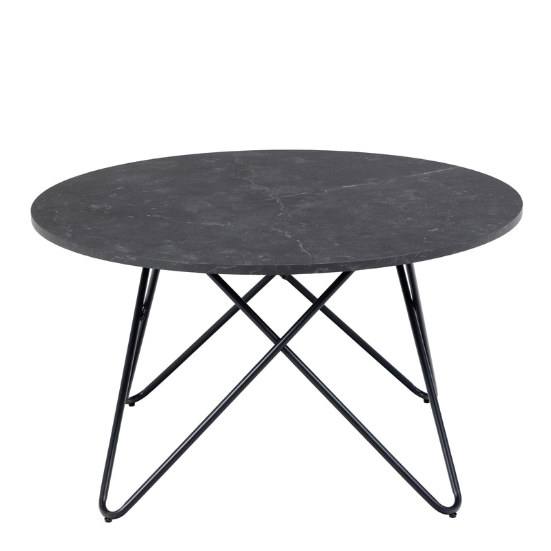 Wyre Coffee Table in Black — side angle