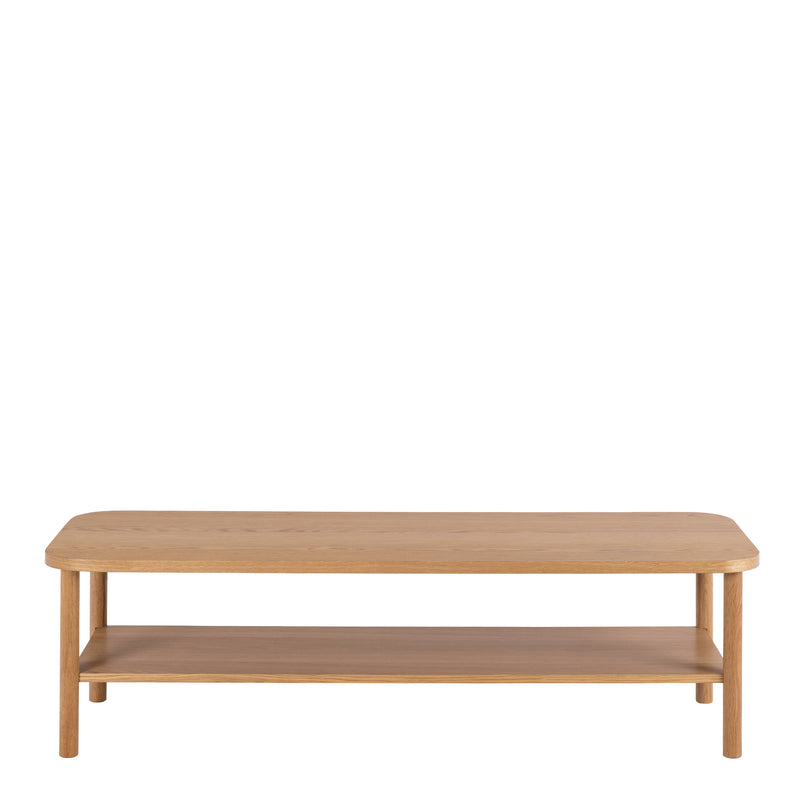Banbury Coffee Table in Oak — side angle