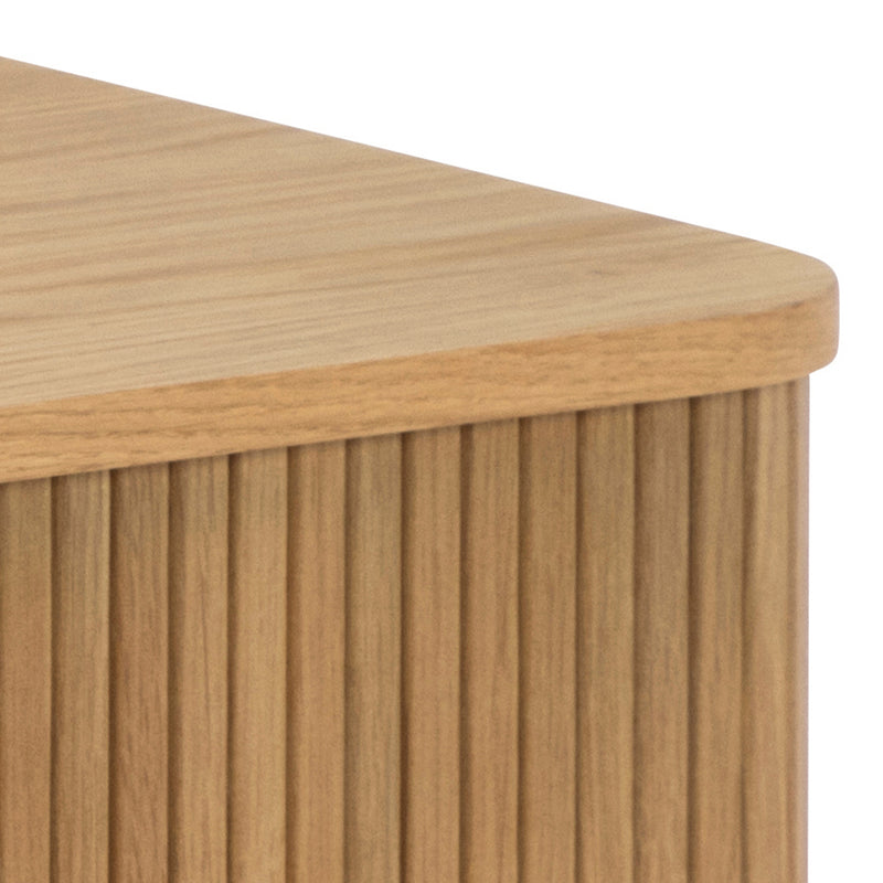 Langley  Coffee Table Sliding Door in Oak — alternative angle