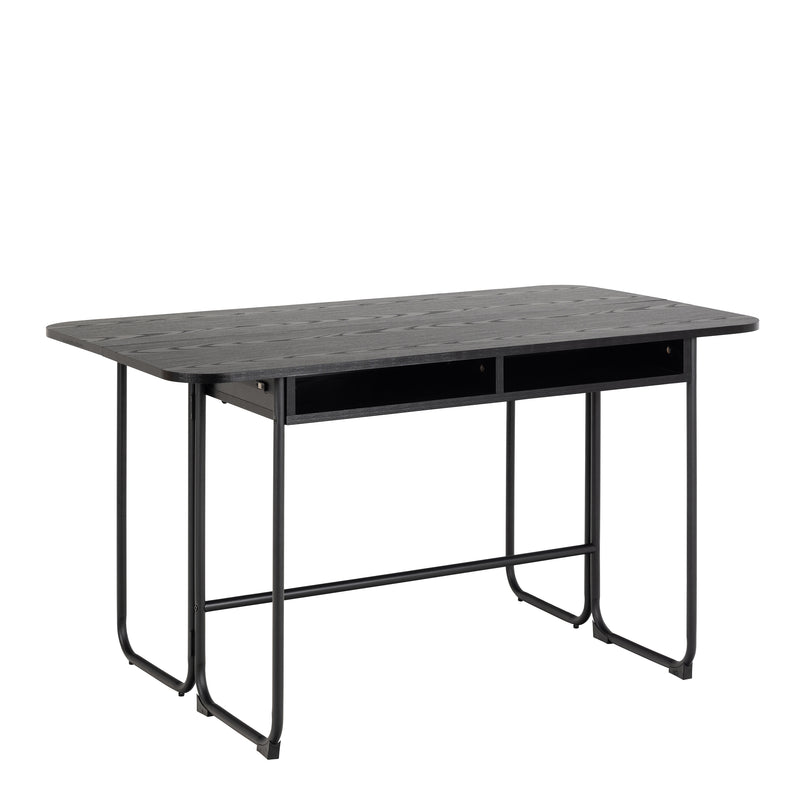 Darlington  Dining Table in Black — front view