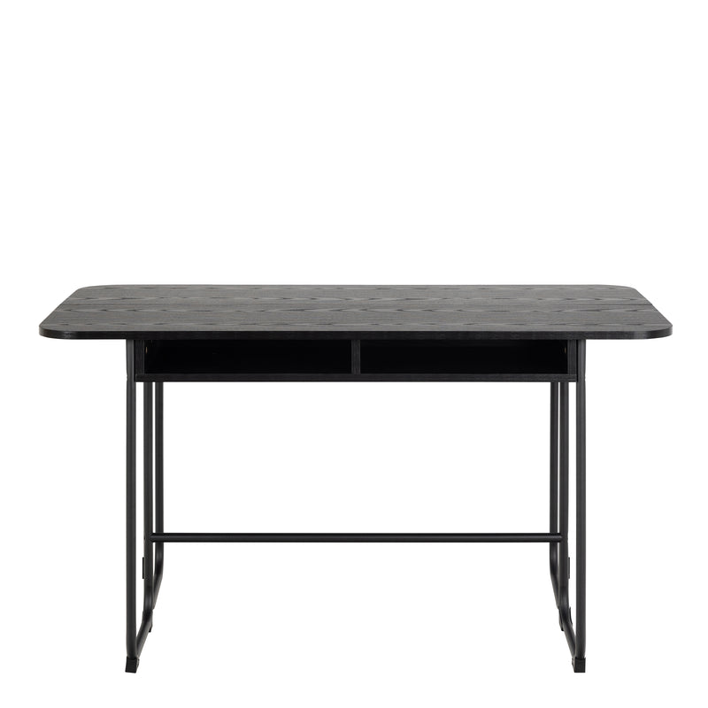 Darlington  Dining Table in Black — side angle