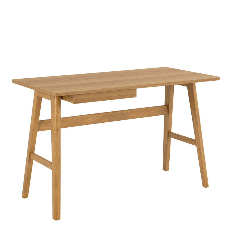 Barnett  Office Desk in Oak — front view