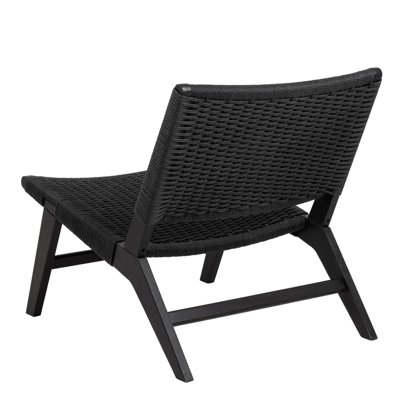 Carson Lounge Chair in Black — detail view