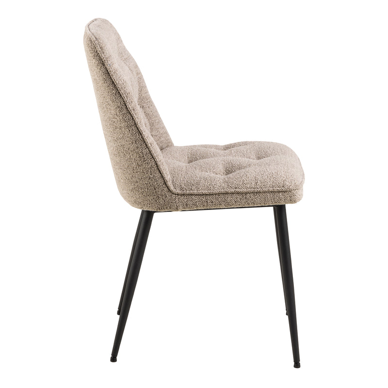 Brooke Dining Chair in Monza Beige Set of 2 — detail view