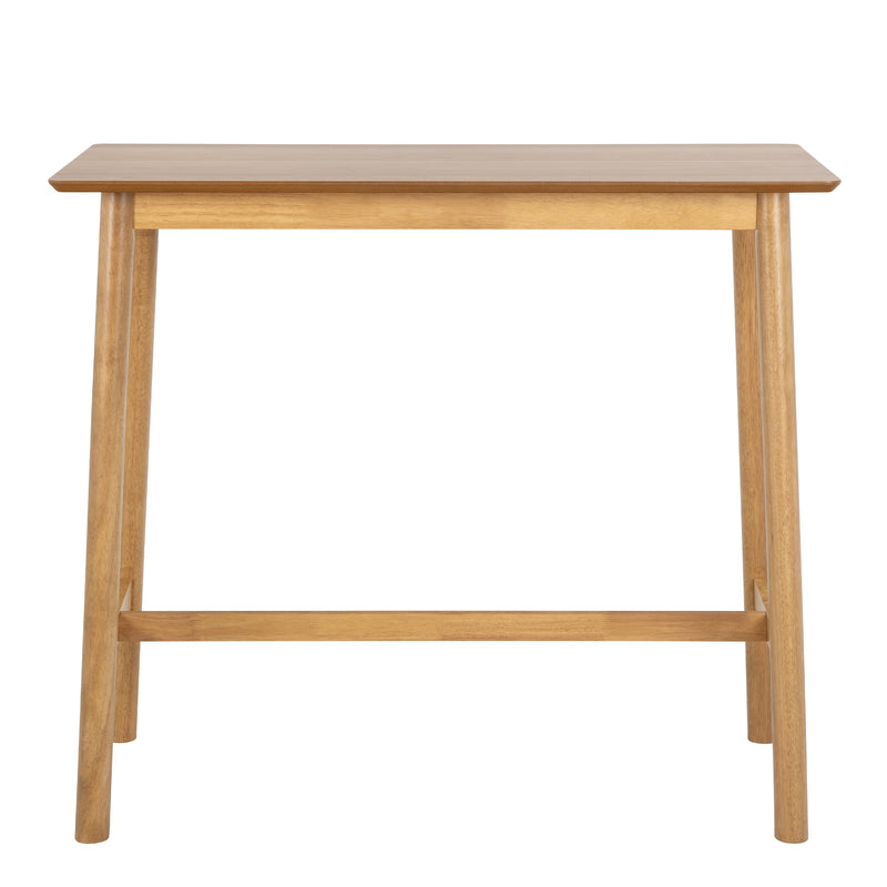 Barlow Bar Table in Matt Oak — side angle