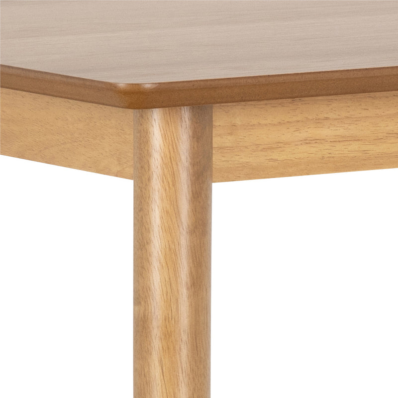 Barlow Bar Table in Matt Oak Included 2 Barlow Bar Stool Without Back in Matt Oak — alternative angle