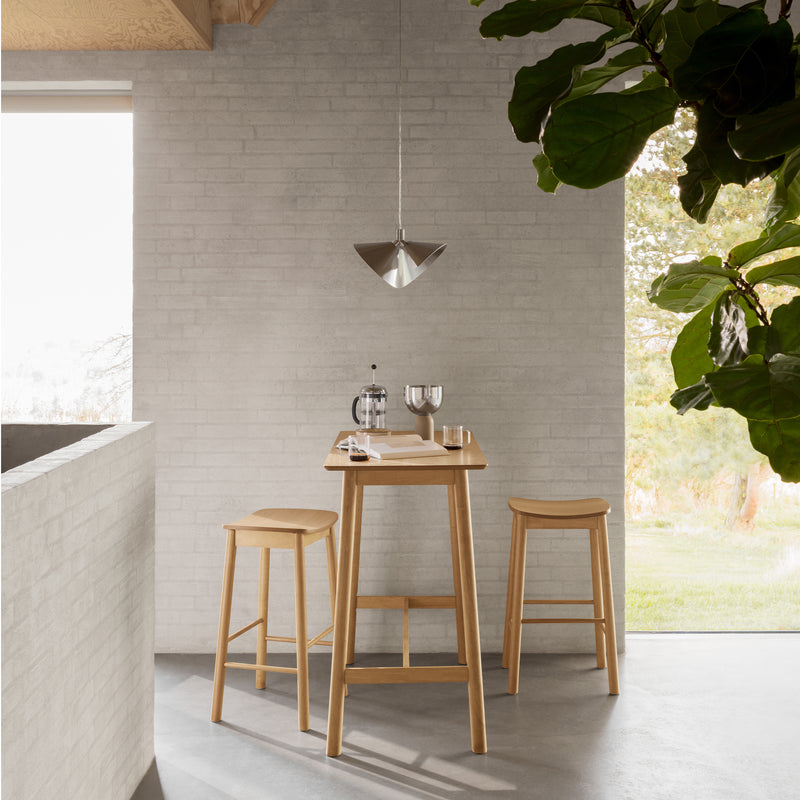 Barlow Bar Stool Without Back in Matt Oak Set of 2 — alternative angle