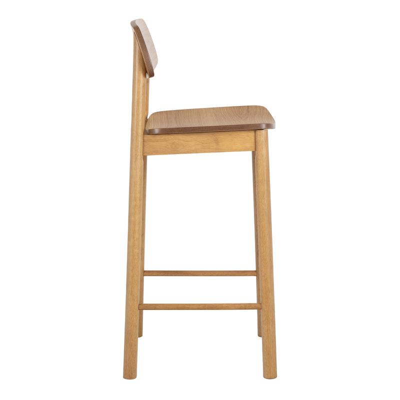 Barlow Bar Stool in Matt Oak Set of 2 — detail view