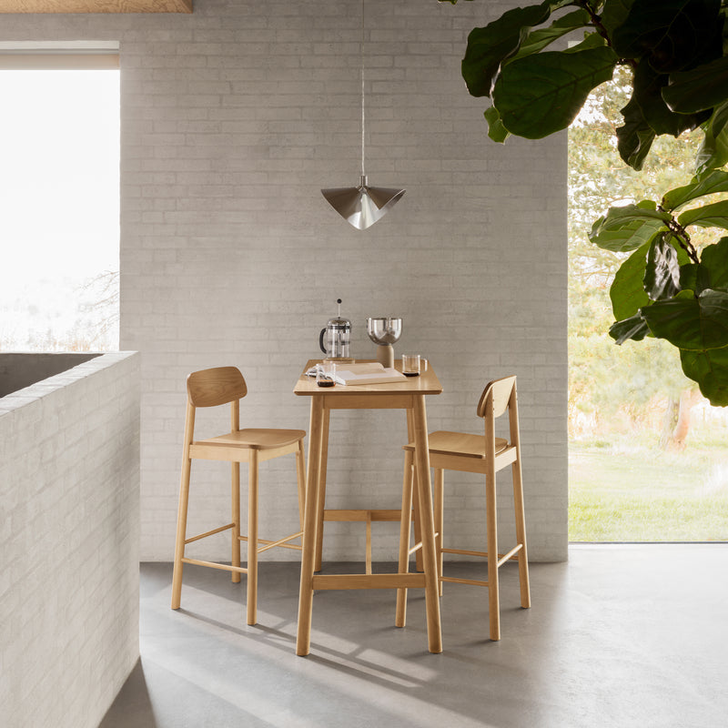 Barlow Bar Stool in Matt Oak Set of 2 — alternative angle