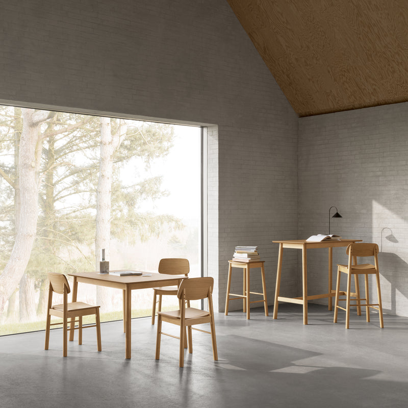 Barlow Dining Chair in Matt Oak Set of 2 — alternative angle