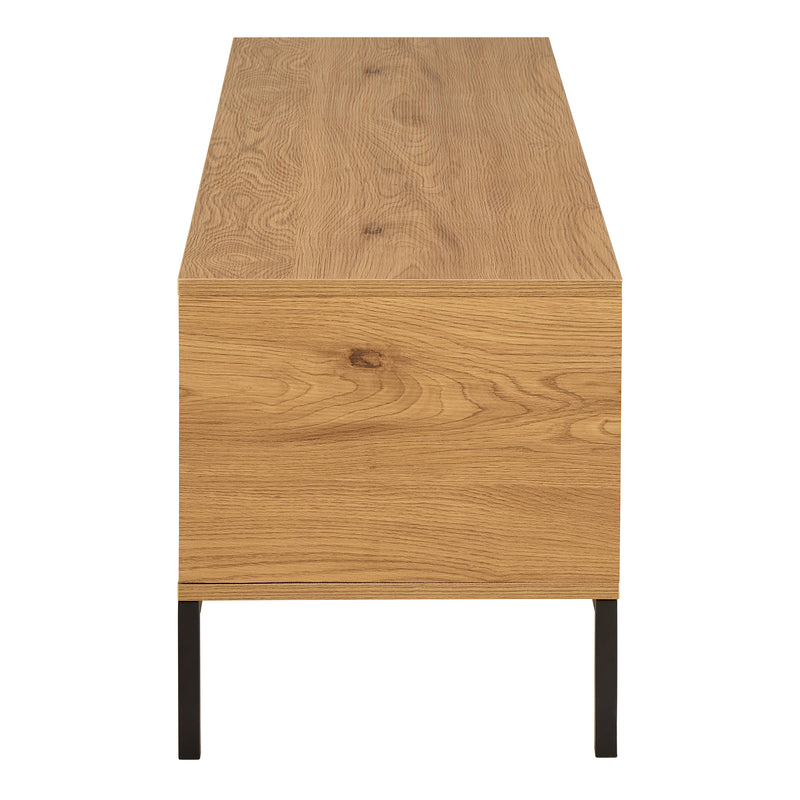 Seaford Tv Unit 2 Doors 1 Drawer in Matt Wild Oak — detail view