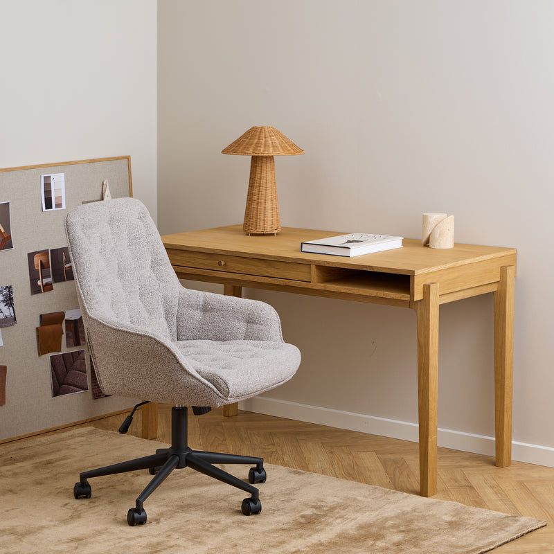 Erik Gas Lift Desk Chair in Monza Beige — alternative angle
