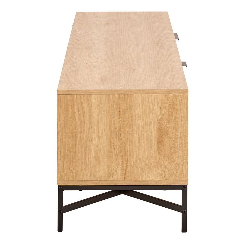 Jaipur TV Unit With 3 Doors 176cm Wide in Oak — detail view
