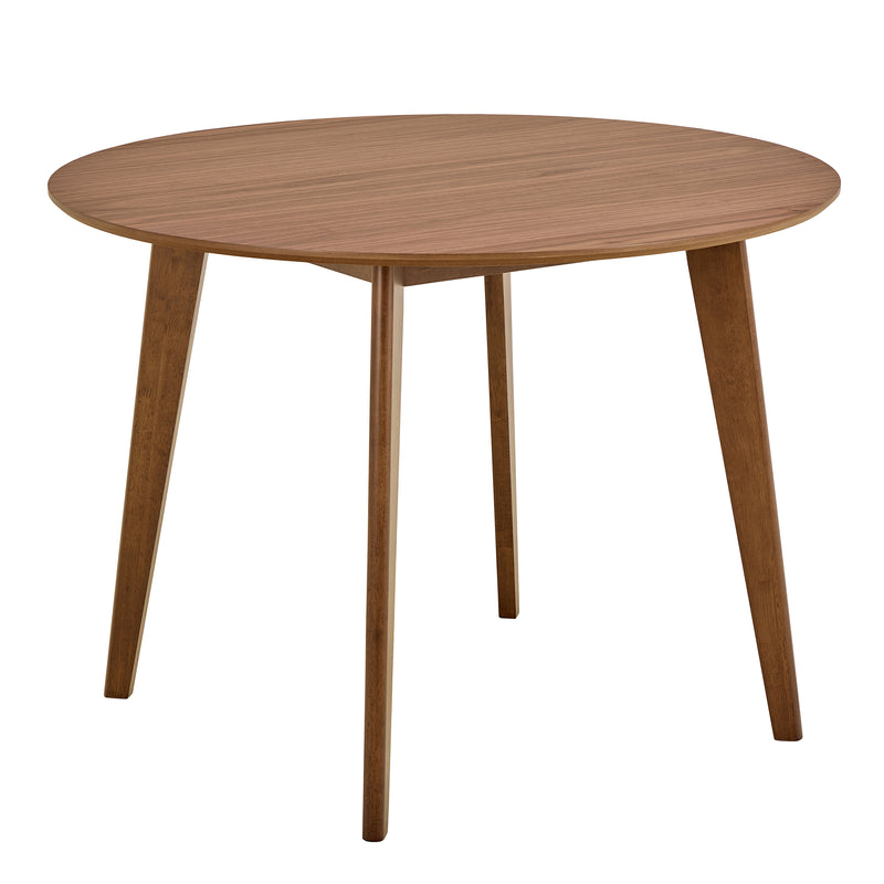 Roxby Round Dining Table in Walnut 120cm — front view