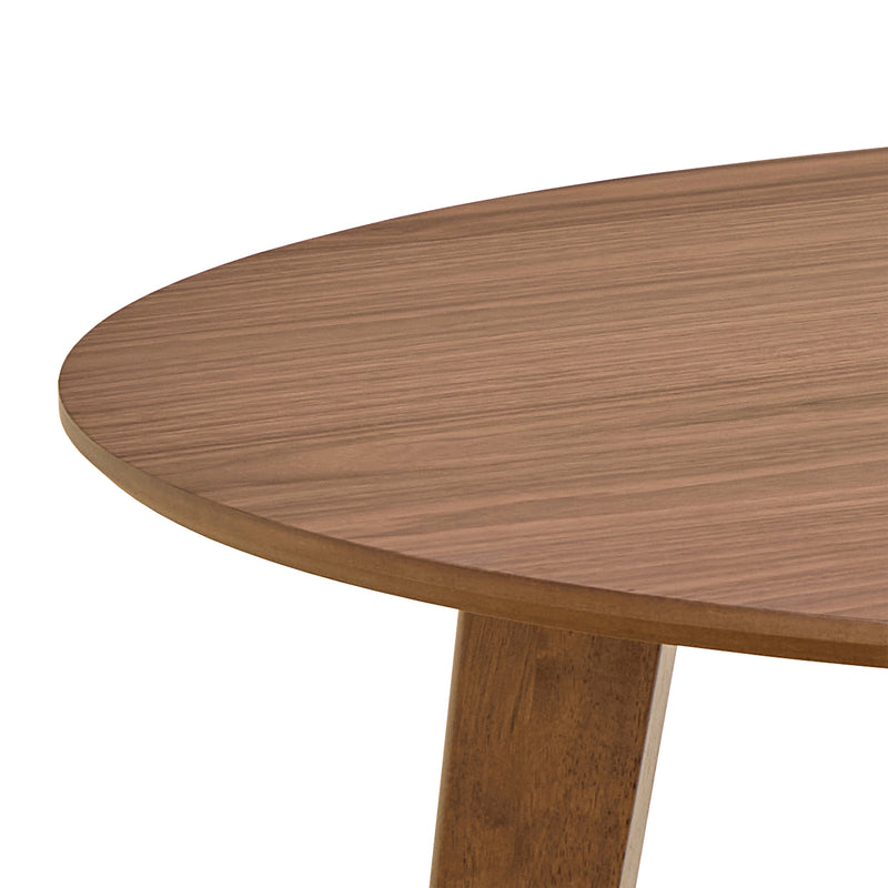 Roxby Round Dining Table in Walnut 120cm — alternative angle