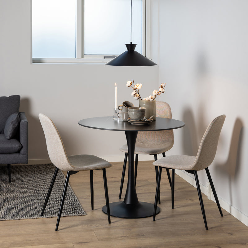 Celia Dining Chair in Beige Set of 4 — alternative angle