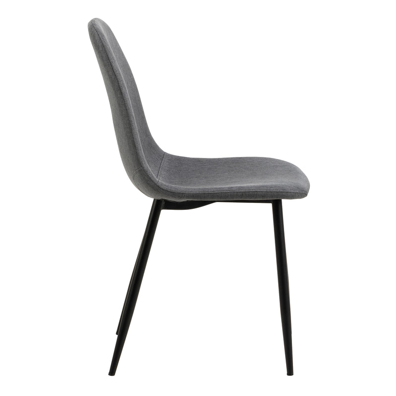 Celia Dining Chair in Light Grey Set of 4 — detail view