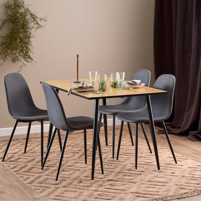 Celia Dining Chair in Light Grey Set of 4 — alternative angle