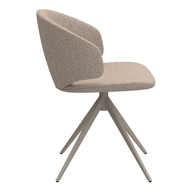 Ella Swivel Beige Dining Chair — detail view
