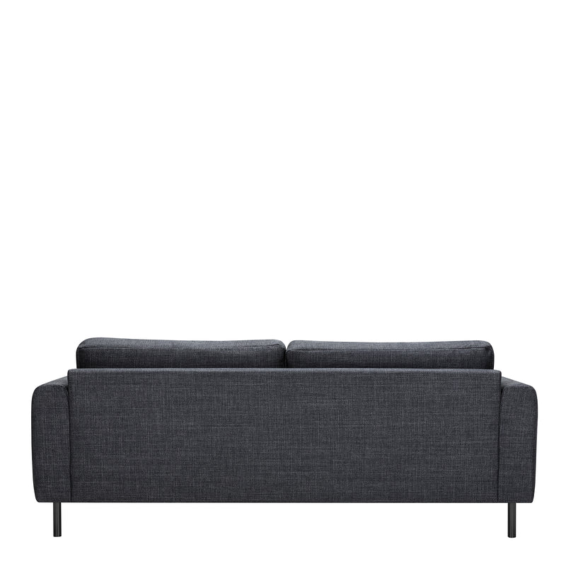 Omaha 3 Seater Sofa in Dark Grey Basel Fabric — alternative angle