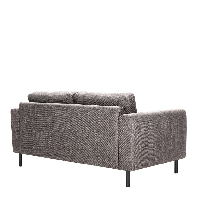 Omaha 2 Seater Sofa in Light Grey Brown Fabric — detail view