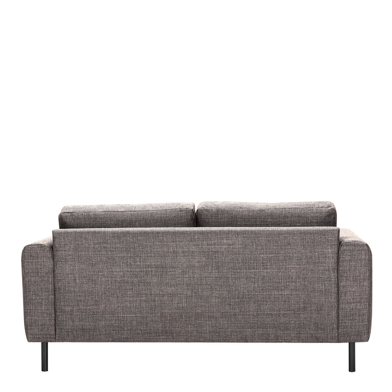 Omaha 2 Seater Sofa in Light Grey Brown Fabric — alternative angle