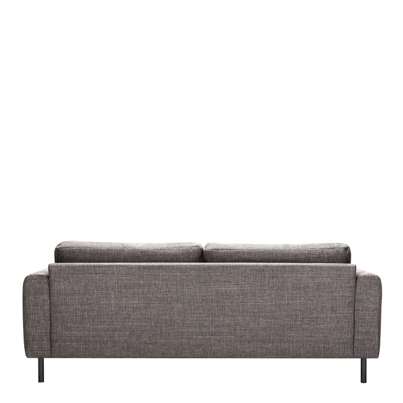 Omaha 3 Seater Sofa in Basel Light Grey Fabric — alternative angle
