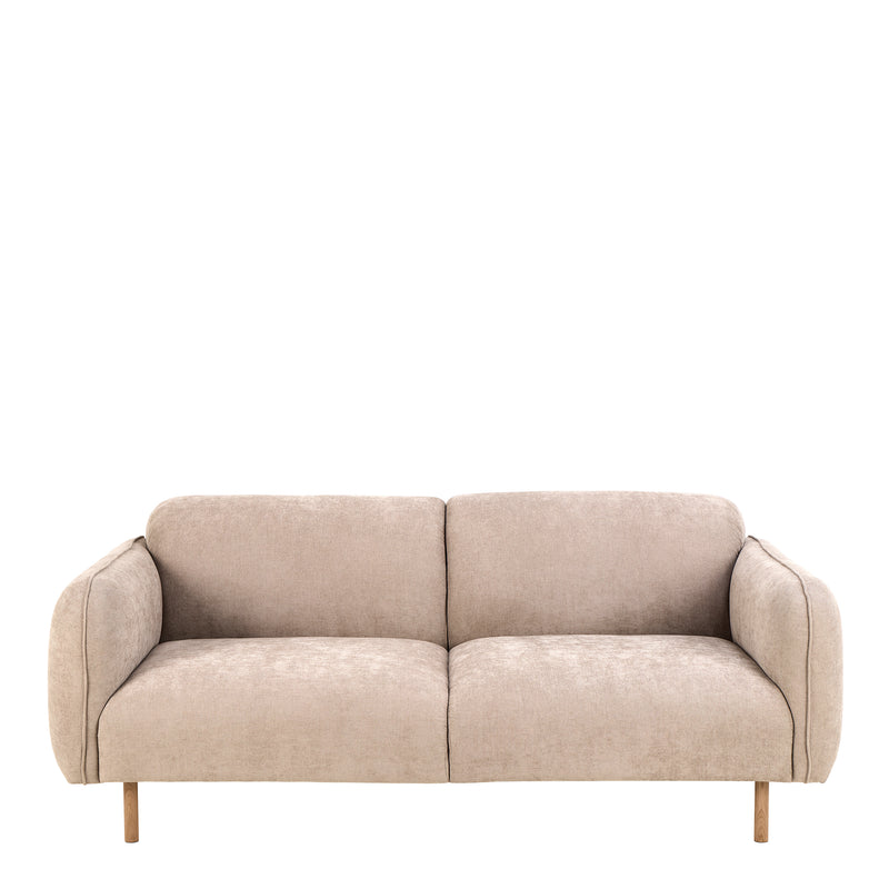 Westham 2.5 Seater Sofa in Fay Beige Fabric — side angle