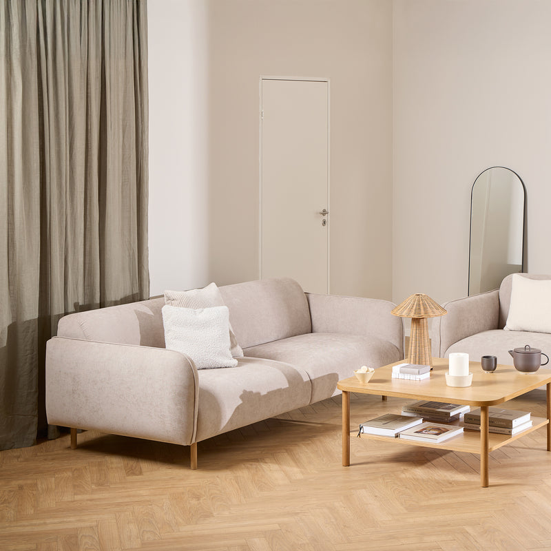 Westham 2.5 Seater Sofa in Fay Beige Fabric — alternative angle