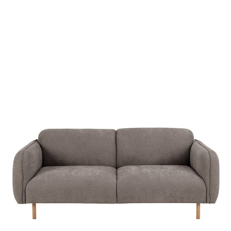 Westham 2.5 Seater Sofa in Dusty Brown Fabric — side angle