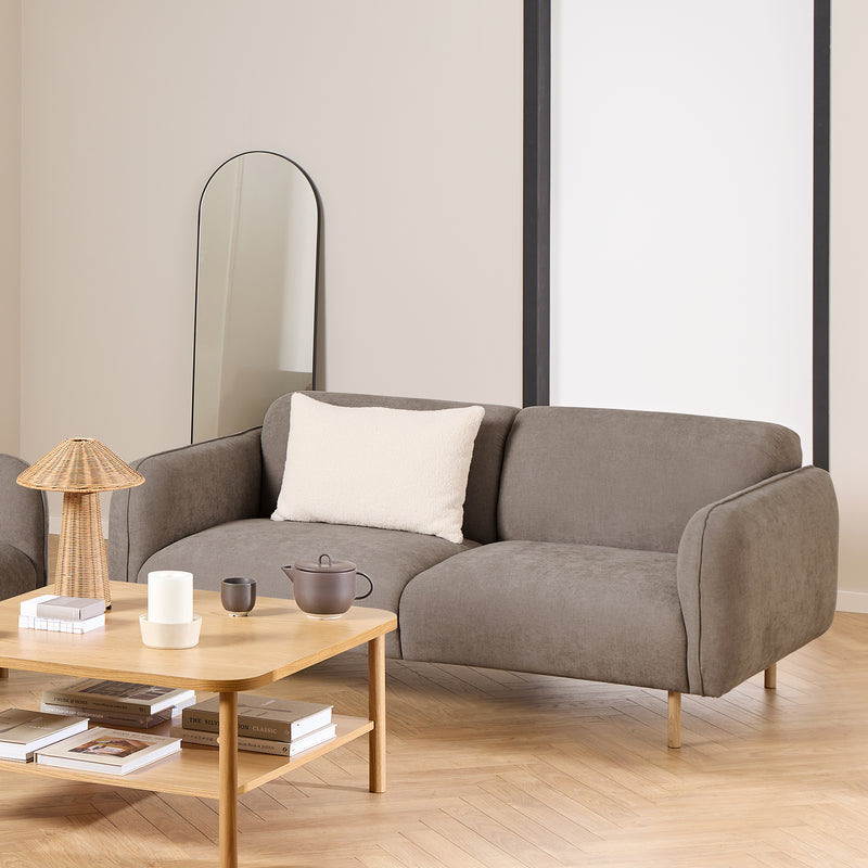 Westham 2.5 Seater Sofa in Dusty Brown Fabric — view