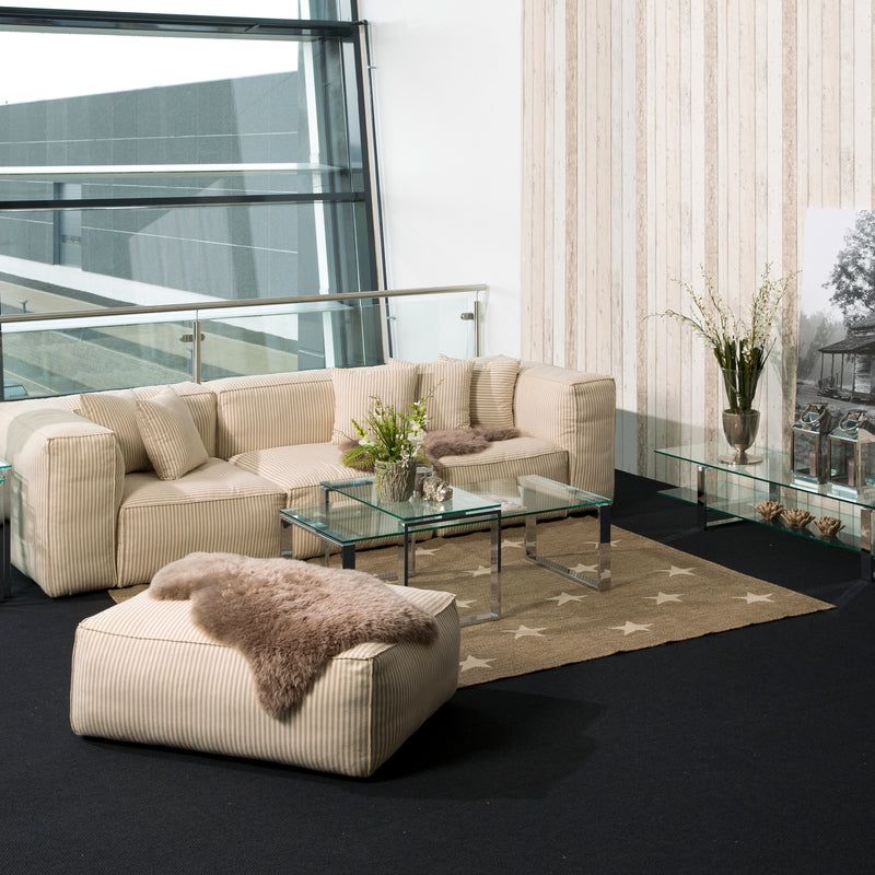 Katrine Coffee Table Set with Glass Top — detail view