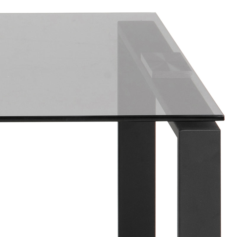 Katrine Coffee Table Set with Smoked Glass Top — alternative angle