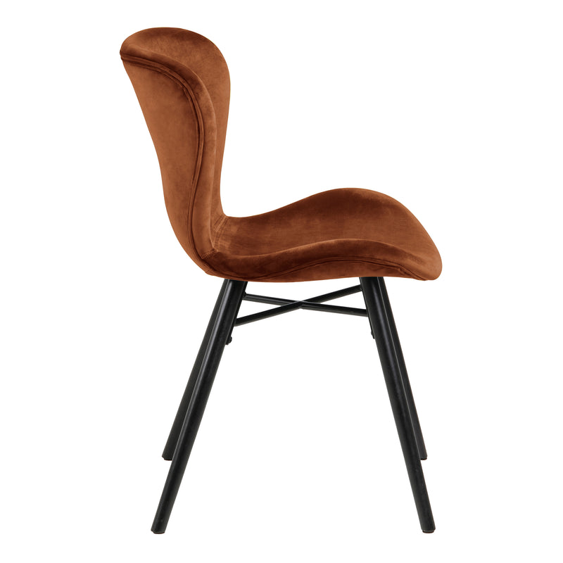 Batilda Dining Chair in Copper Set of 2 — detail view