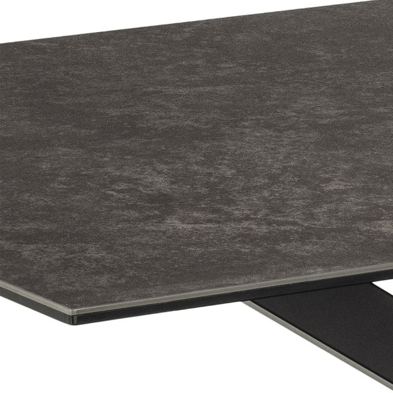 Heaven Dining Table in Ceramic Black Top 160x90cm — alternative angle