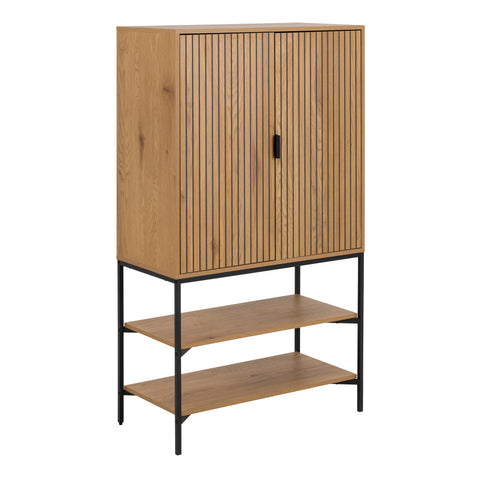 Jaipur Cabinet with 2 Doors in Wild Oak — front view