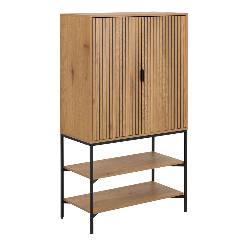 Jaipur Cabinet with 2 Doors in Wild Oak — front view
